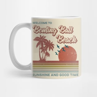 Bowling Ball Beach Retro Sunset - Bowling Ball Beach Mug